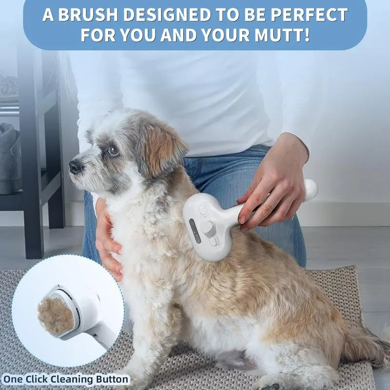Pet Spray Hair Removal Comb, One Button Hair Removal Comb, Spray Odor Removal, Cat Brush, Dog Beauty Brush