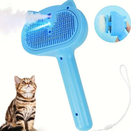 Pet Spray Hair Removal Comb, One Button Hair Removal Comb, Spray Odor Removal, Cat Brush, Dog Beauty Brush