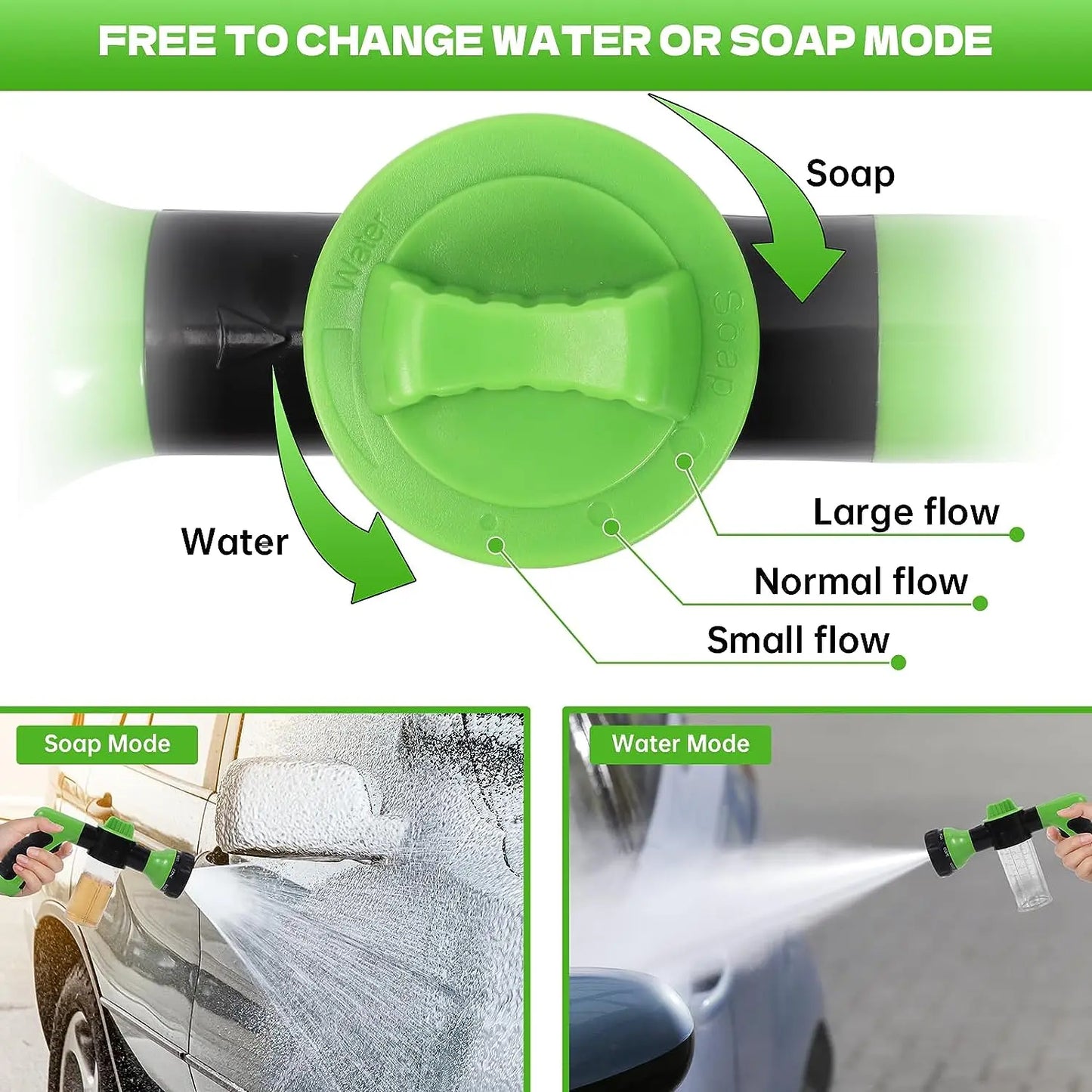 Pup Jet Dog Wash Hose Nozzle Foam Dog Horse Sprayer Wash Hose Attachment Soap Dispenser Sprayer Dog Bathing Sprayer for Pet Showering Gentle Massage