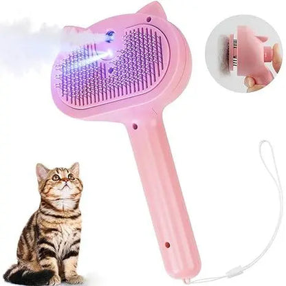Pet Spray Hair Removal Comb, One Button Hair Removal Comb, Spray Odor Removal, Cat Brush, Dog Beauty Brush