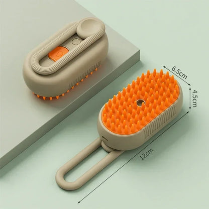 Pet Steam Brush Cat Dog Cleaning Steamy Spray Massage Beauty Comb 3 in 1 Hair Removal Grooming Supplies Pets Accessories Comb