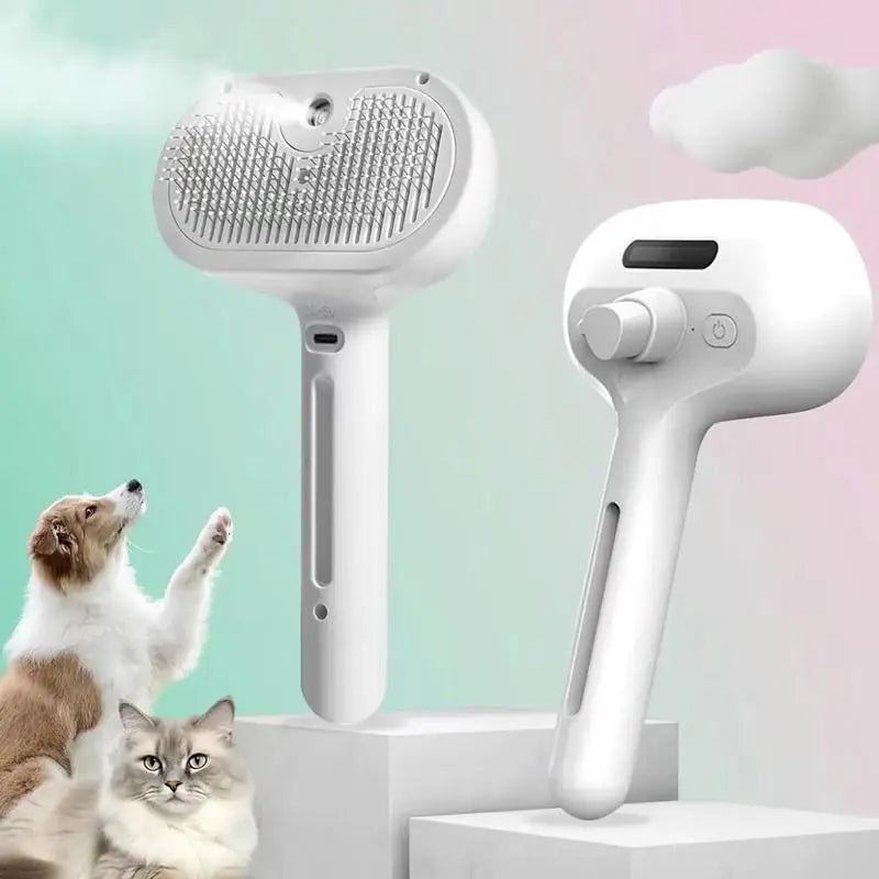 Pet Spray Hair Removal Comb, One Button Hair Removal Comb, Spray Odor Removal, Cat Brush, Dog Beauty Brush